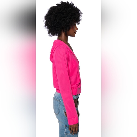 NWT AKIRA 2-piece Women's Pink Mesh Joggers & Hoodie, Size 2X. - Picture 7 of 12